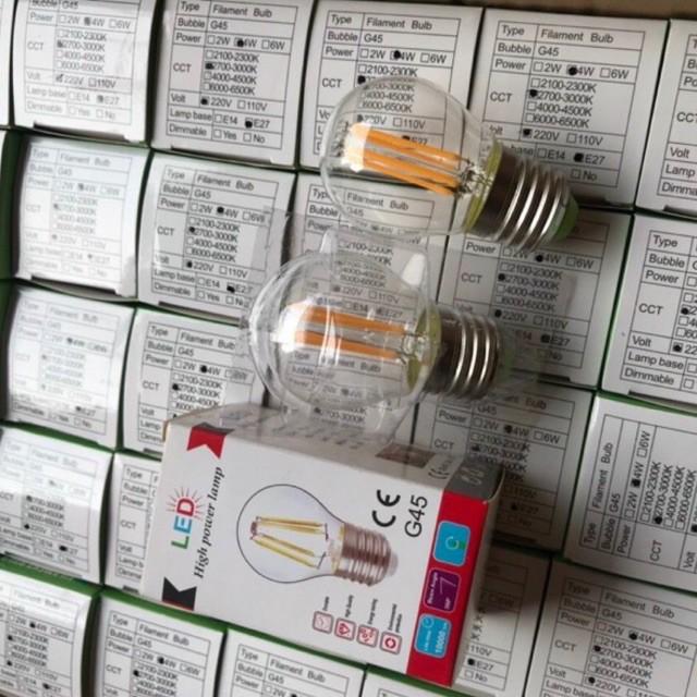 Đèn thả bàn ăn cầu tròn gắn hạt hale