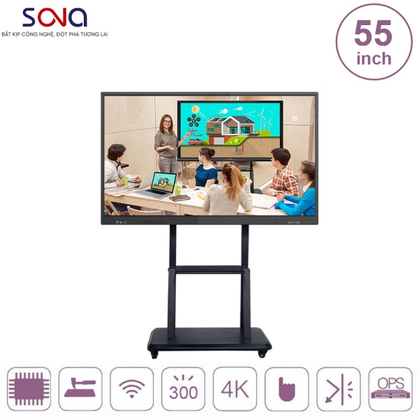 Màn hình tương tác giáo dục và hội họp 55 inch - HÀNG CHÍNH HÃNG