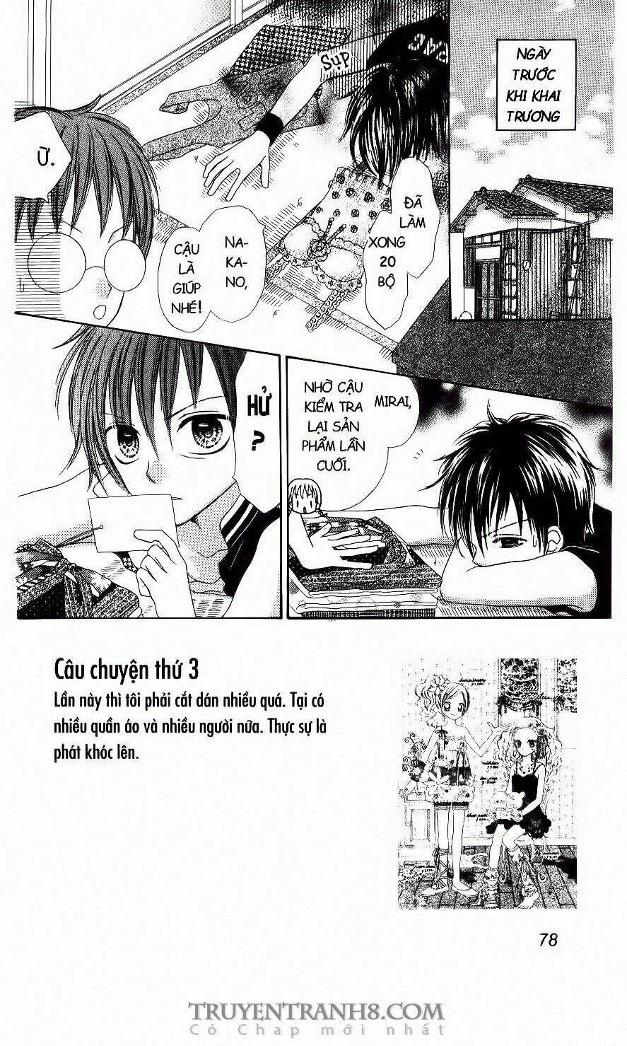 tiệm thời trang, love cotton chapter 3 20