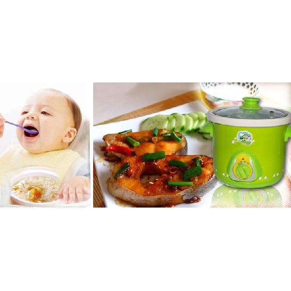 Nồi Nấu Cháo Hầm Cháo Cho Bé - Nồi Kho Cá Bằng Điện Đa Năng Lõi Sứ 2,5 Lít