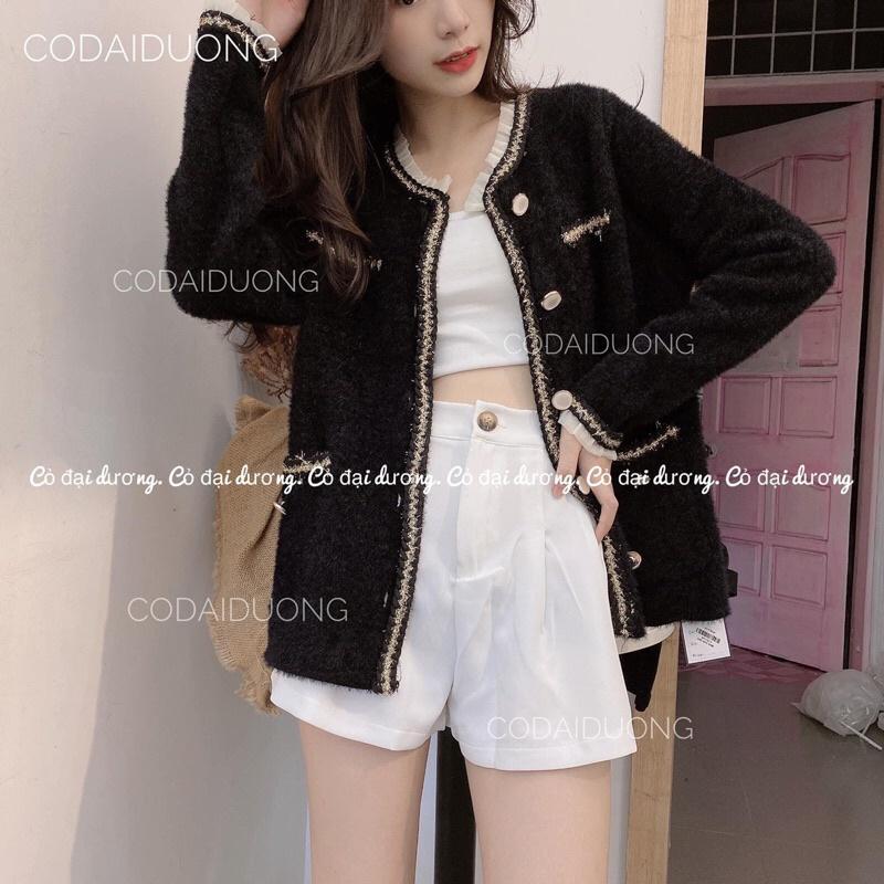 Áo dạ viền bèo