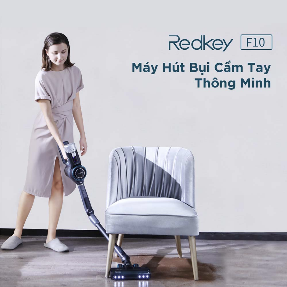 Máy Hút Bụi Không Dây Xiaomi Redkey P9 Công Nghệ Giảm Ồn 5 Cấp Lực Hút 30.000 Pa Công Suất 350 W - Hàng Chính Hãng