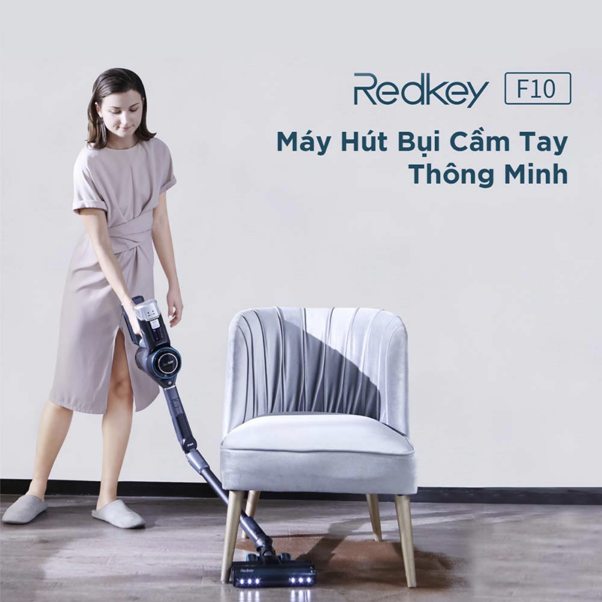 Máy Hút Bụi Không Dây Cầm Tay XIAOMI REDKEY P9 Công Nghệ Giảm Ồn 5 Cấp Thời Gian PIN 60 Phút Diện Tích Sử Dụng 150m2 Lực Hút 30.000 Pa Công Suất 350 W - Hàng Chính Hãng