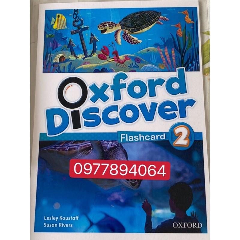 Flashcards Oxford Discover Level 2- Thiết kế 2 mặt - ép plastics bền đẹp