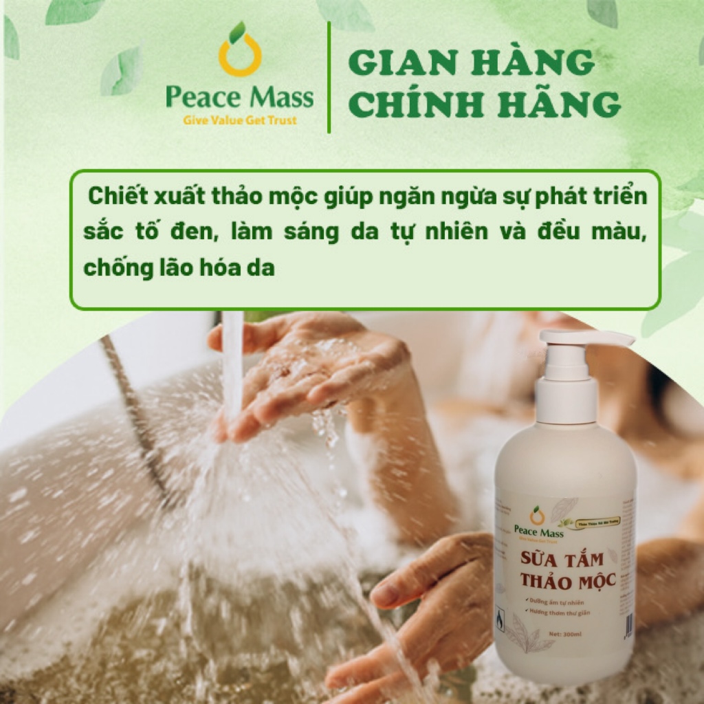 Sữa Tắm Thảo Mộc Peace Mass 300ml