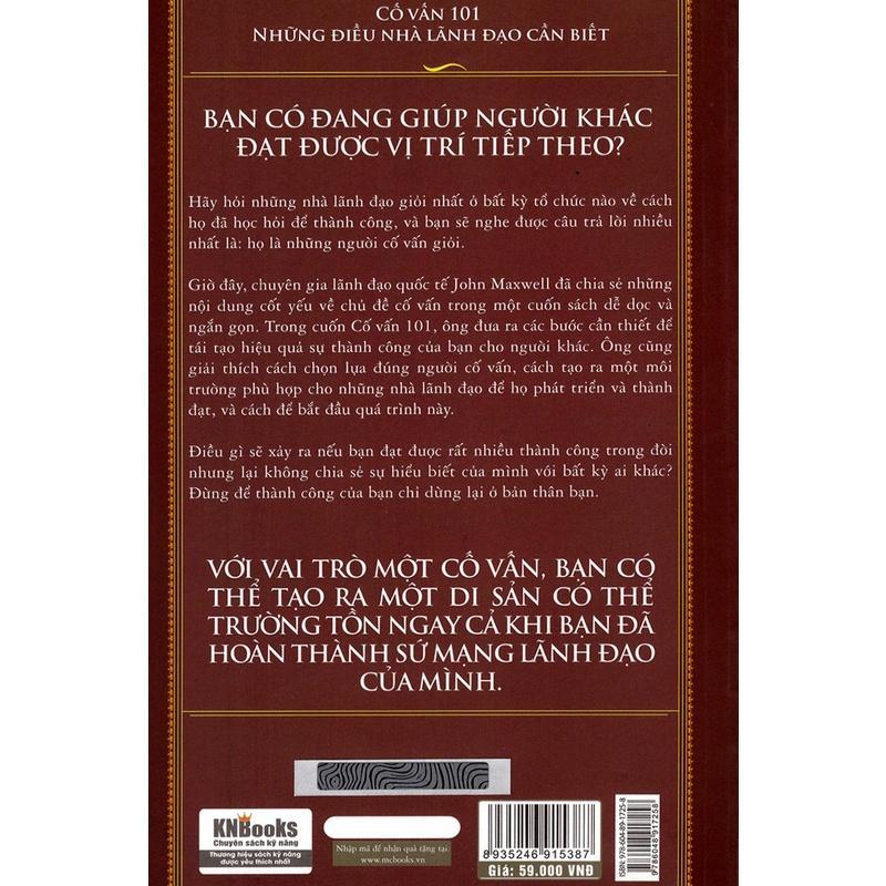 Sách - Cố Vấn 101 - Mentoring 101 - MCBooks