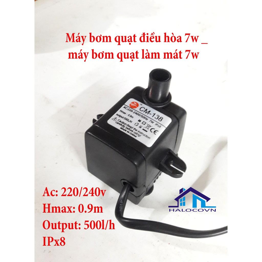 Máy bơm quạt điều hòa 7W - Máy bơm quạt làm mát 7w