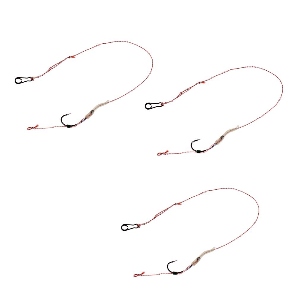 Hair Rigs Braid Carp Fishing Rig 6#/8#/10#/12# Carp Fishing Hook Tackle 6#