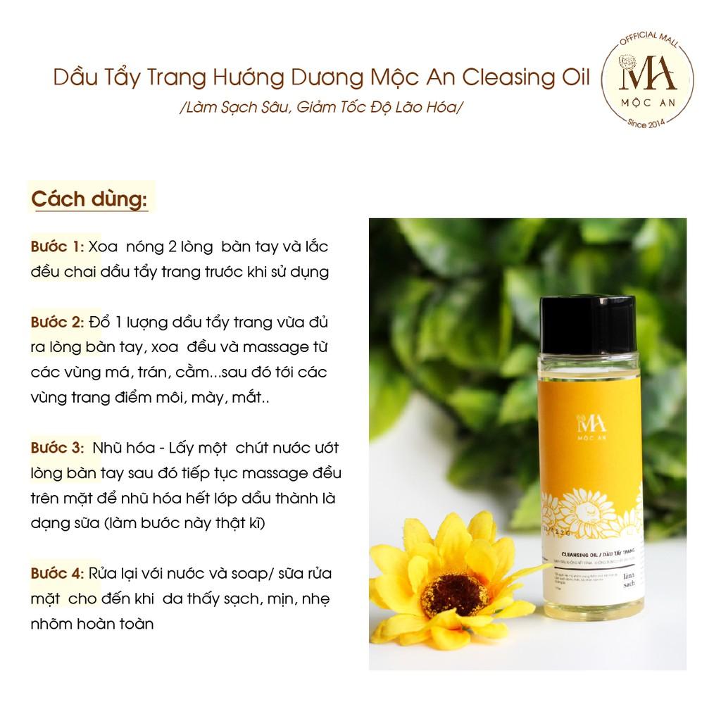 Dầu Tẩy Trang Hướng Dương Mộc An Cleasing Oil Làm Sạch Sâu, Giảm Tốc Độ Lão Hóa 100ml