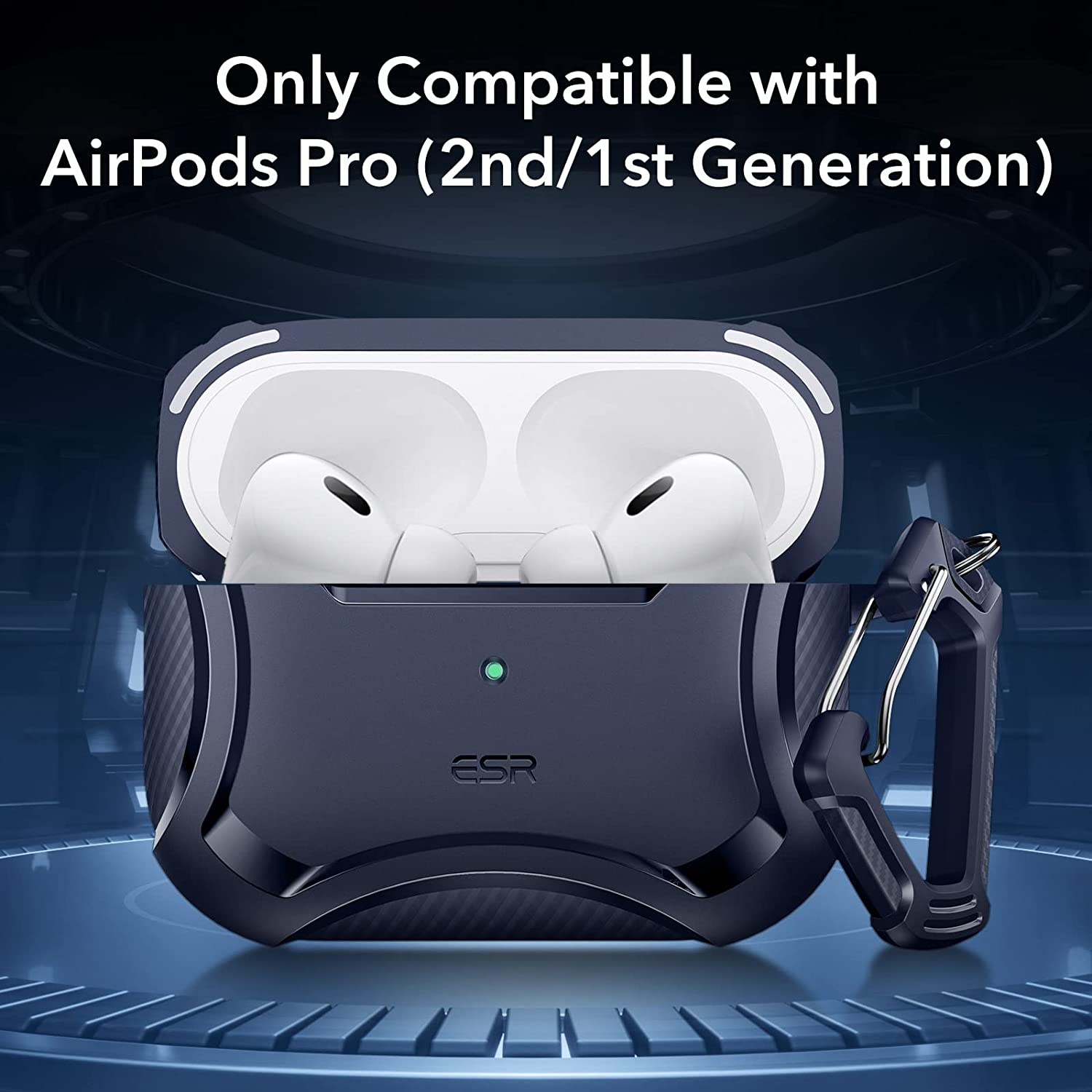 Bao Case cho AirPods Pro 2 (2022/2019) ESR Cyber Armor Tough Case with HaloLock - Hàng Chính Hãng