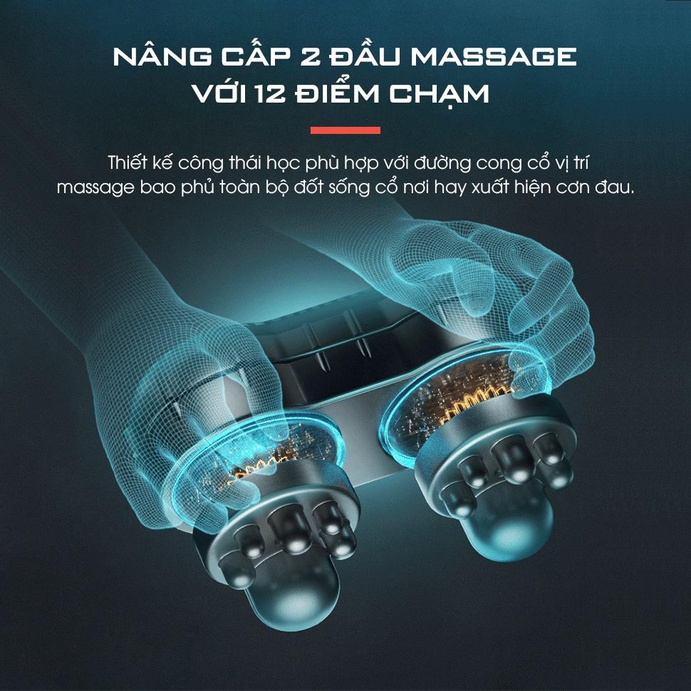 Gối Massage Chữ U AJIDOO AJ - G69 Tích Hợp Nhiệt Hồng Ngoại Đa Năng Giảm Đau Cổ Vai Gáy