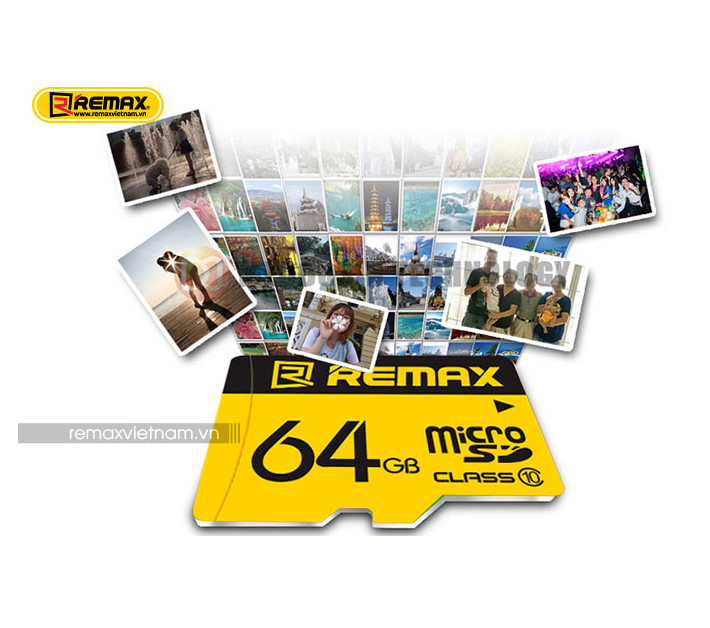 Thẻ nhớ MicroSD REMAX 64GB tốc độ class 10 chuyên dụng - Hàng Chính Hãng