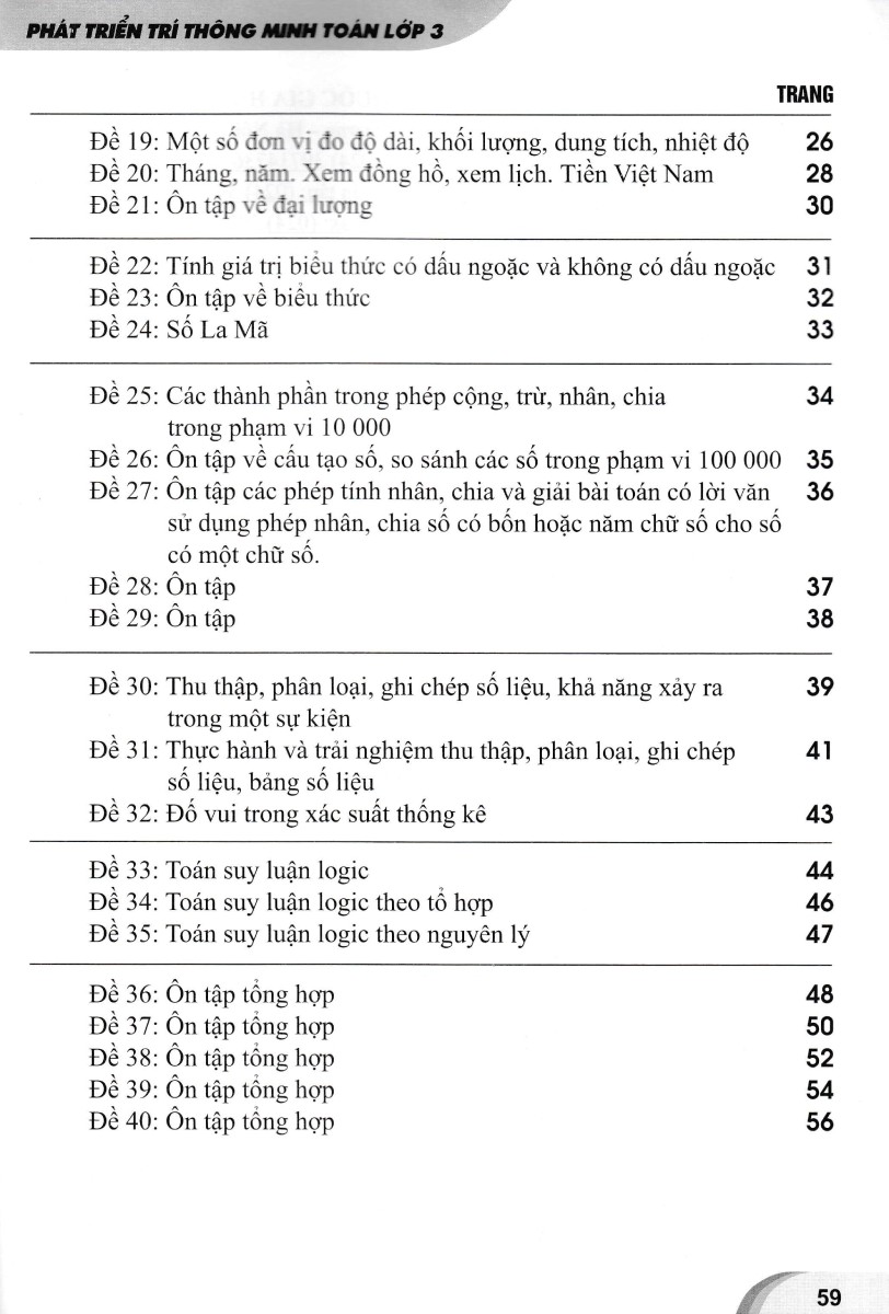 Phát Triển Trí Thông Minh Toán Lớp 3 (Biên Soạn Theo Chương Trình Giáo Dục Phổ Thông Mới - ND)