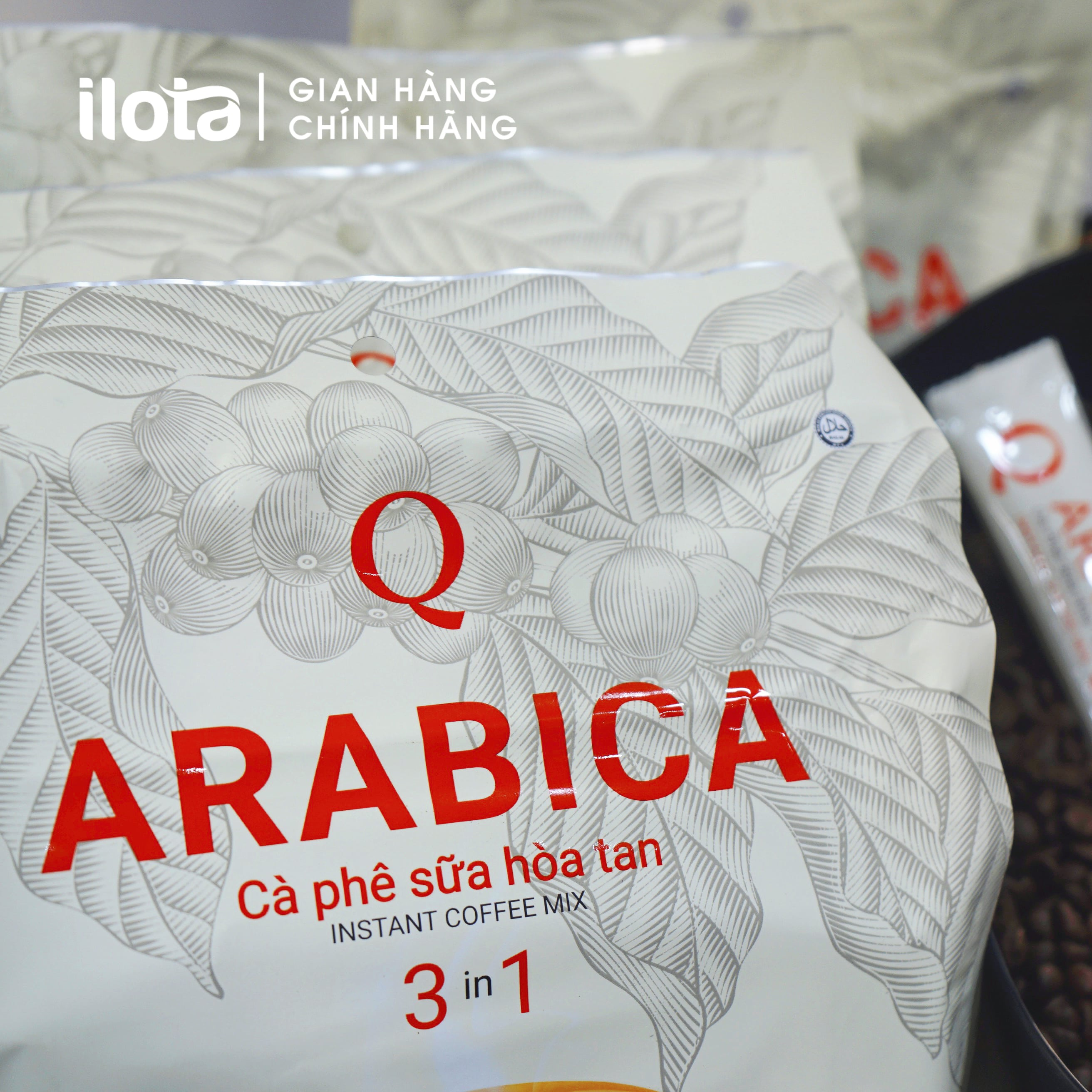 Cà phê Hòa tan 3in1 Arabica cafe sữa uống liền (bịch 60 gói x 20gr) ca phe Trần Quang Việt Nam Coffee