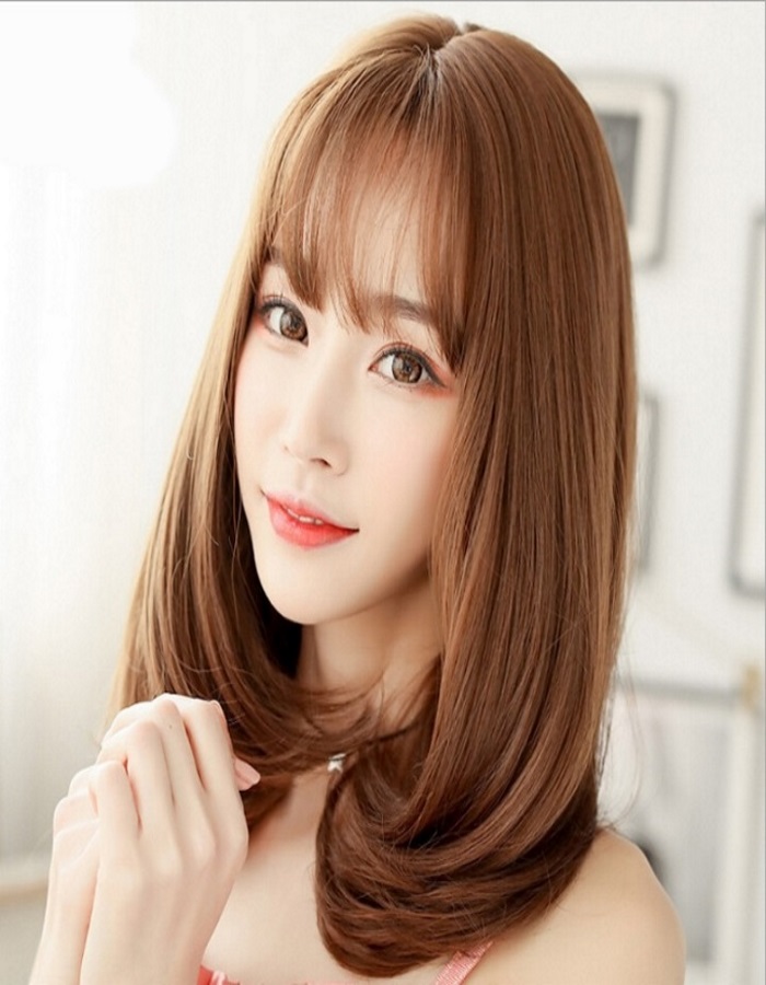 Tóc giả nữ hàn quốc tặng kèm lưới T151