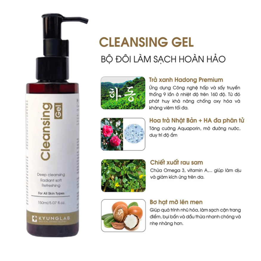 Sữa rửa mặt làm sạch sâu Kyung Lab Cleansing Gel