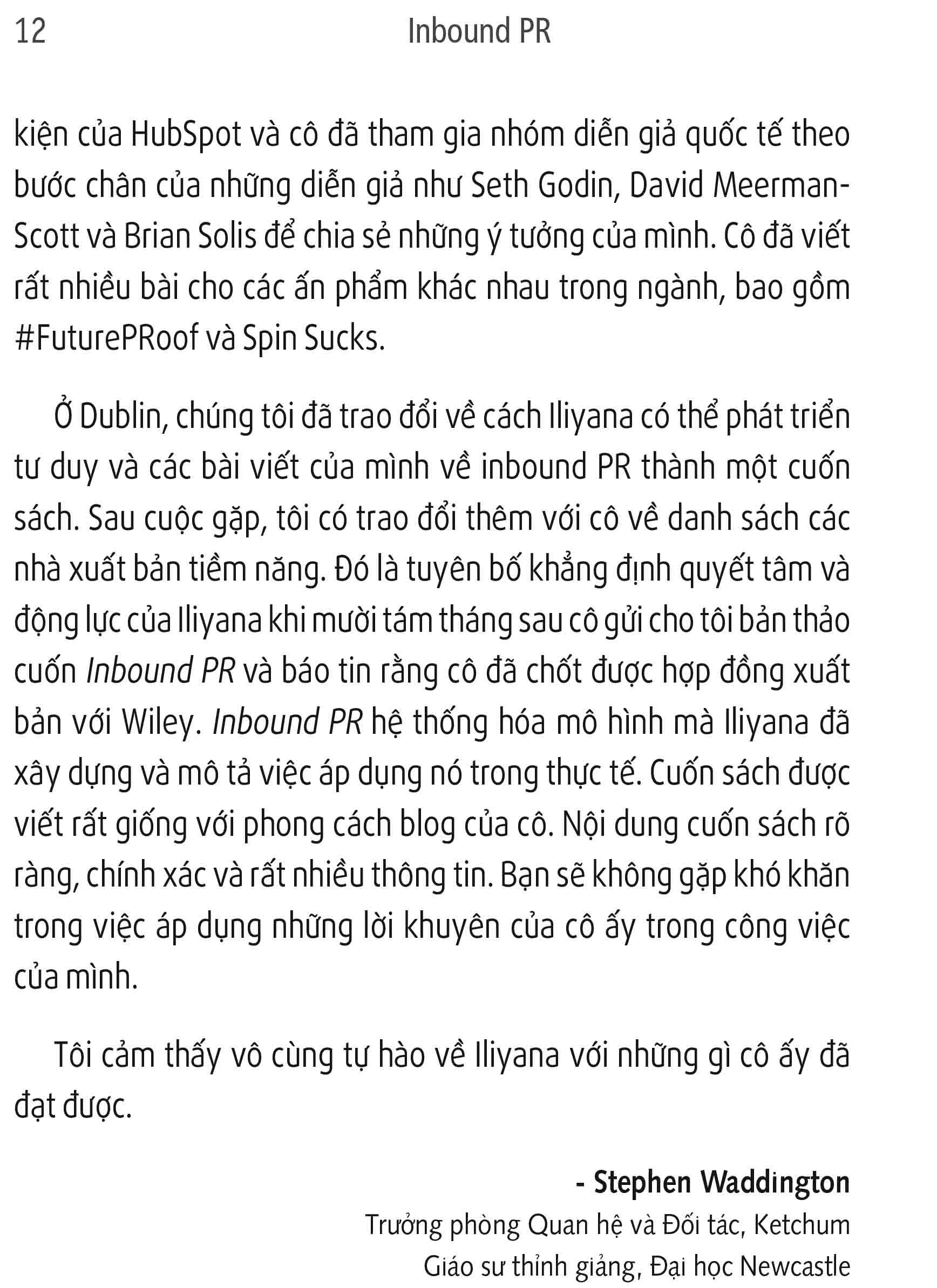 Sách Inbound PR - Dịch Chuyển Hoạt Động Theo Mô Hình Inbound