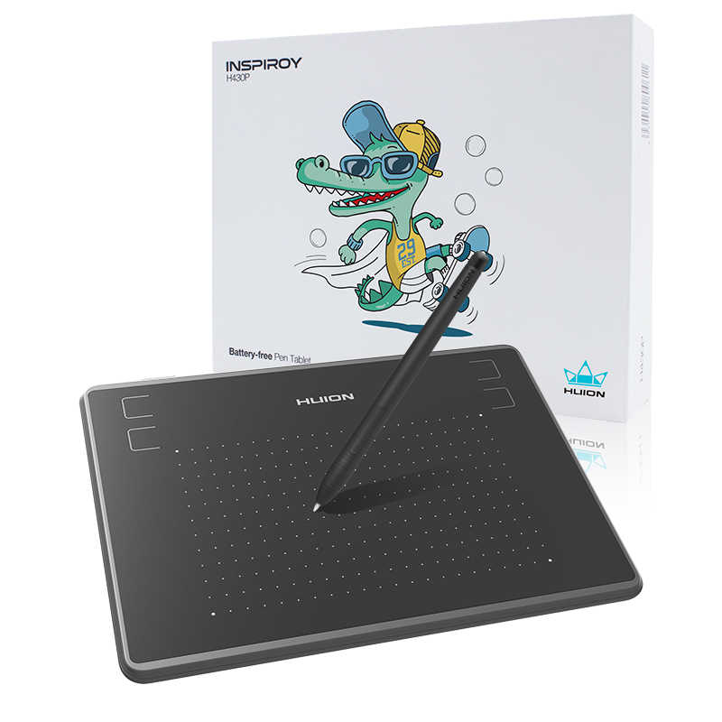 Bảng Vẽ Điện Tử Huion Inspiroy H430P 4x3 inch Kết Nối Điện Thoại Android, PC, Laptop - Hàng Chính Hãng