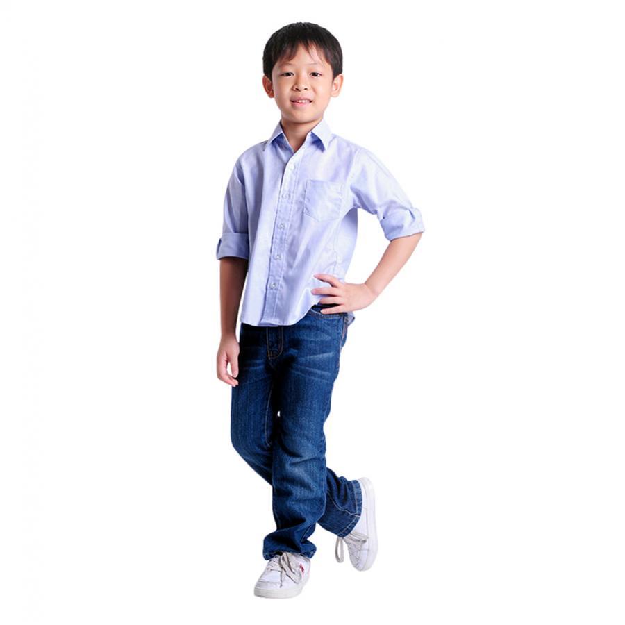 Áo Sơ Mi Bé Trai Ugether UKID22 - Xanh Nhạt