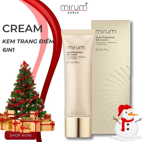 KEM TRANG ĐIỂM MIRUM HÀN QUỐC ĐA TÁC ĐỘNG SPF30/PA++ HỘP 50g (MIRUM MULTI PROTECTION BB CREAM)