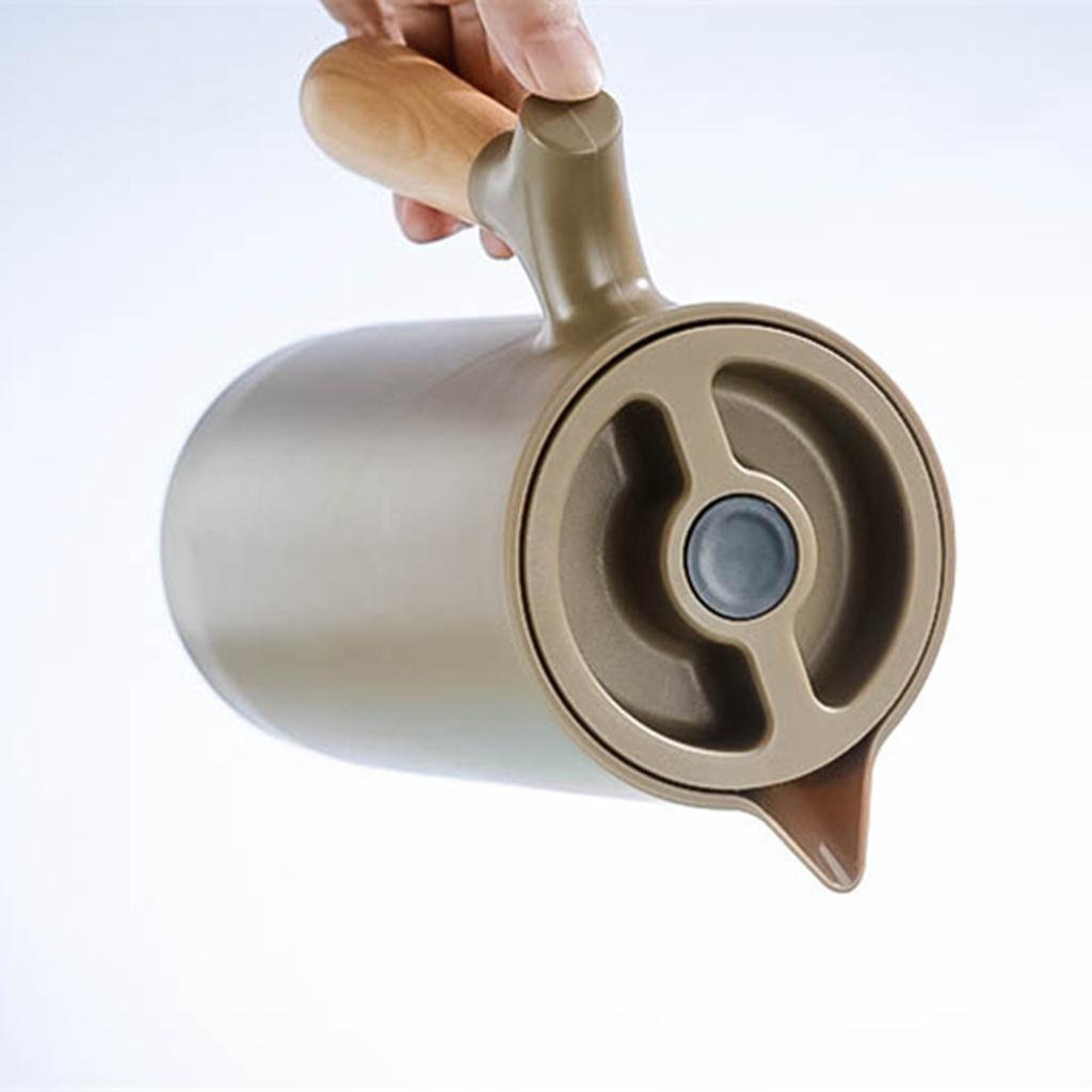 2 Pieces 1L Household Glass Liner Double Walled Coffee Drinking Bottles