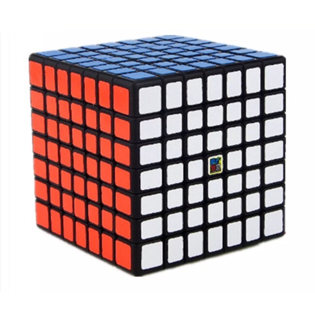 Rubik 7x7 viên đen cao cấp - tặng kềm chân đế