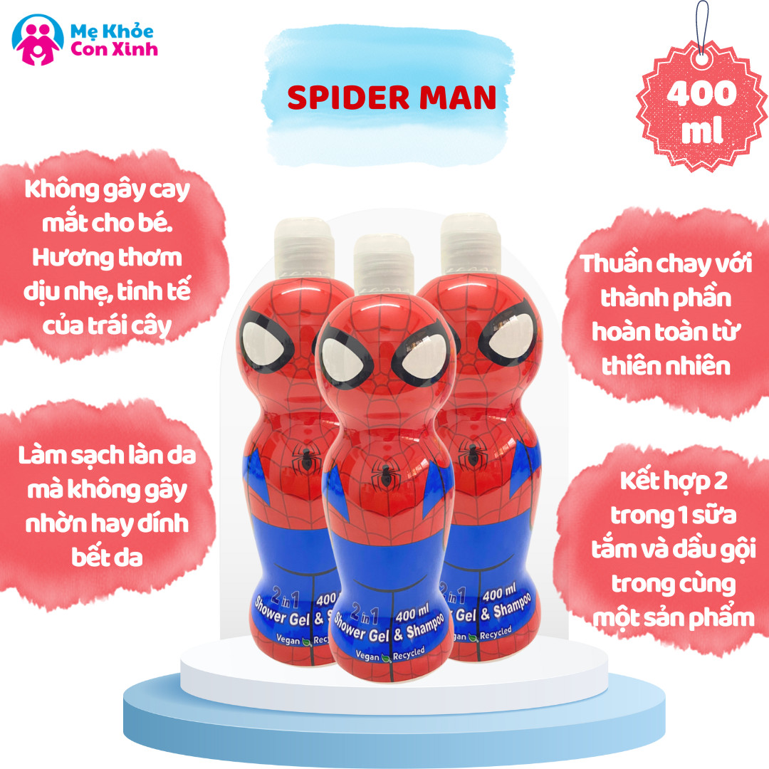 AIR-VAL - Sữa tắm gội 2in1 dành cho bé Shower Gel Shampoo 400ml
