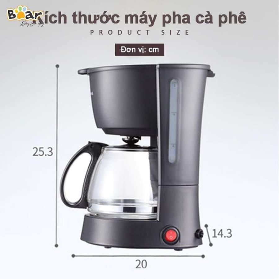 Máy pha cà phê Bear KFJ-403. Máy pha café chính hãng BEAR cao cấp HAGU - Hàng chính hãng