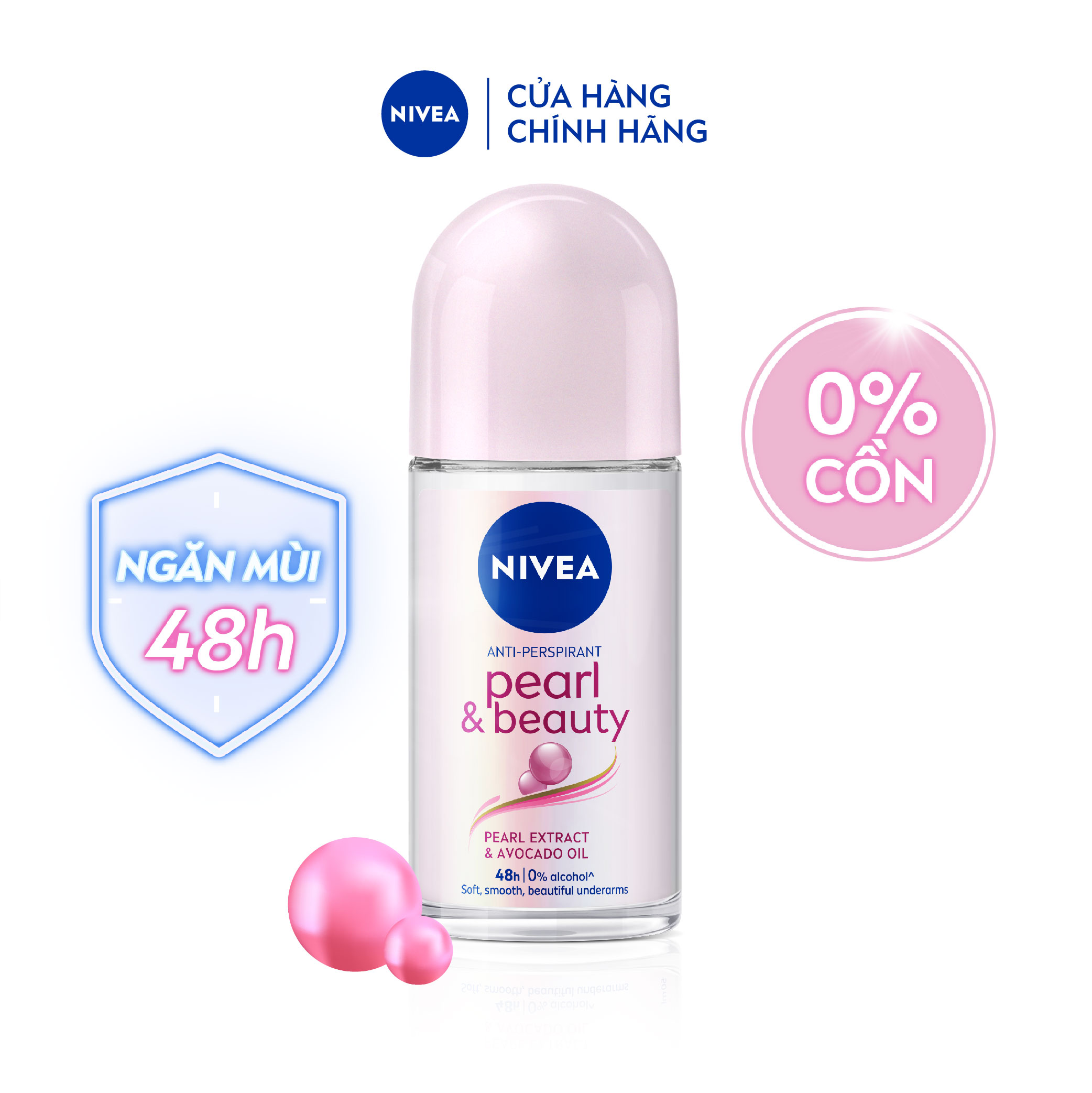 Lăn Ngăn Mùi NIVEA Pearl & Beauty Ngọc Trai Quyến Rũ - 83735