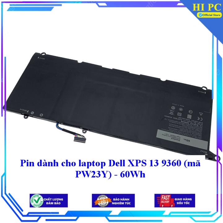 Pin dành cho laptop Dell XPS 13 9360 60Wh PW23Y - Hàng Nhập Khẩu