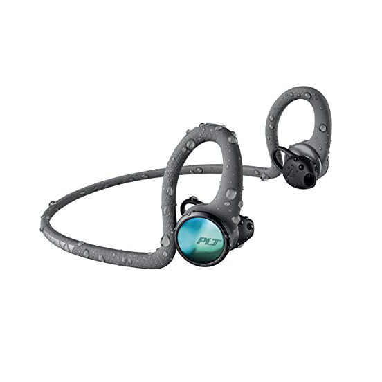 Tai nghe bluetooth Plantronics Backbeat Fit 2100 Màu Xám - Hàng chính hãng (212201-99) Tai nghe thể thao, chống thấm nước và mồ hôi, có sạc nhanh