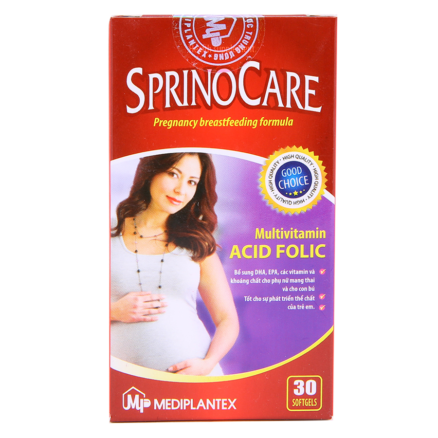 Viên Uống Cho Mẹ Mang Thai Và Cho Con Bú Sprinocare