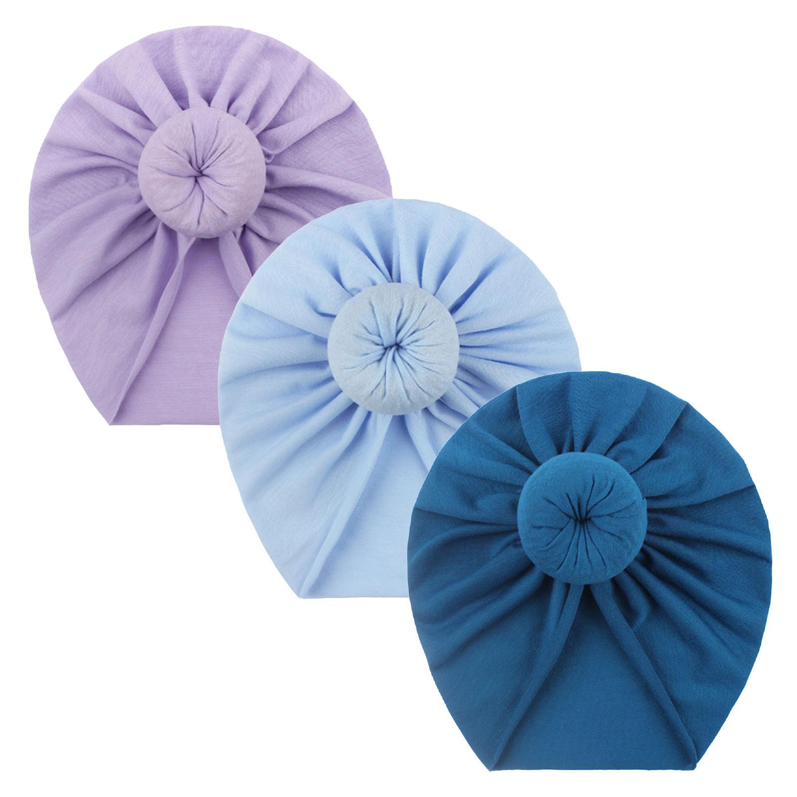 3 Tập Đi Trẻ Em Cho Bé Gái Chắc Chắn Turban Thắt Nút Mũ Cotton Bò Nón Mùa Đông Bộ Đội Mũ Phụ Kiện Tóc Thắt Nút Có Mũ Trùm Đầu nón