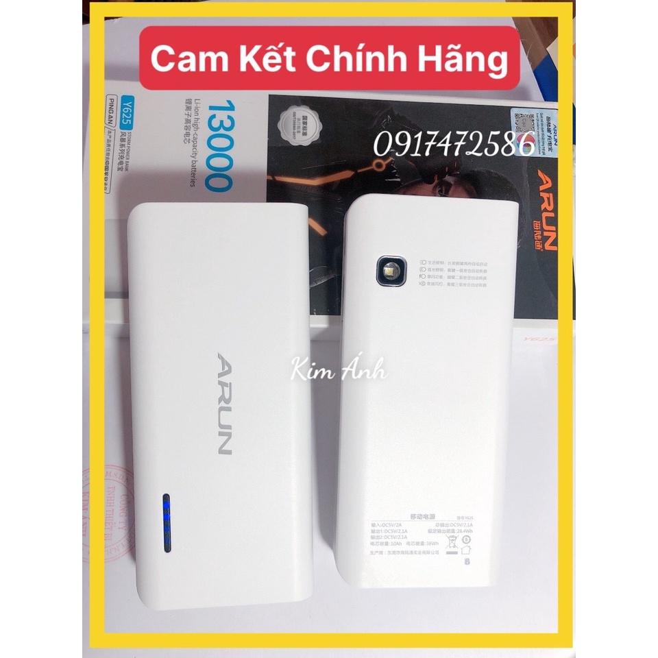 Pin Sạc Dự Phòng Arun Y625 dung lượng 13000 mah, Hàng chính hãng