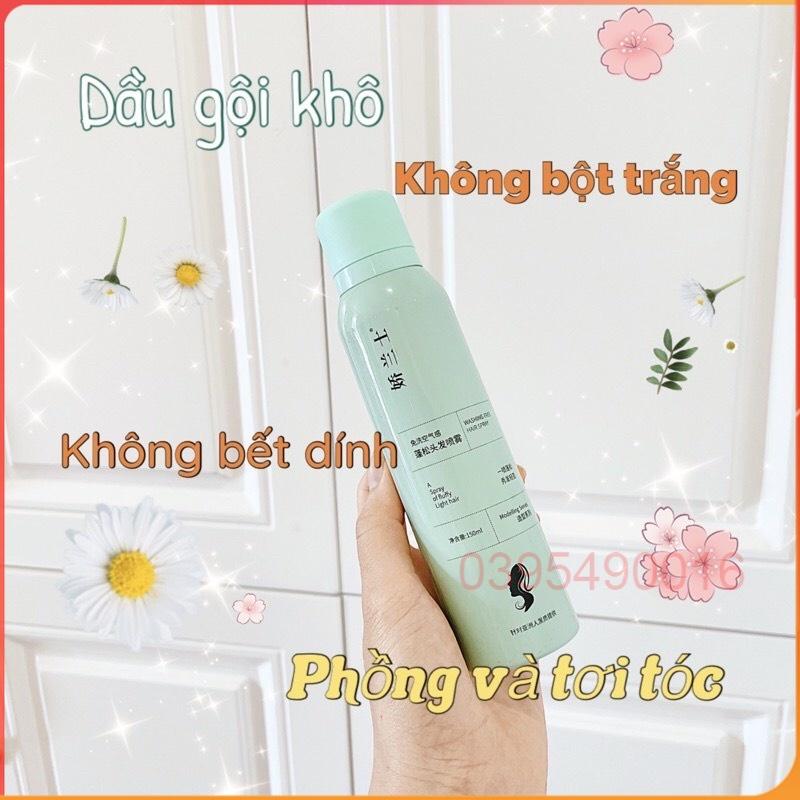 Combo 2 Chai Xịt Gội Đầu Khô 3 Tầng Hương Thơm Giúp Tóc Khô Ráo, Bồng Bềnh Kéo Dài 8 Tiếng