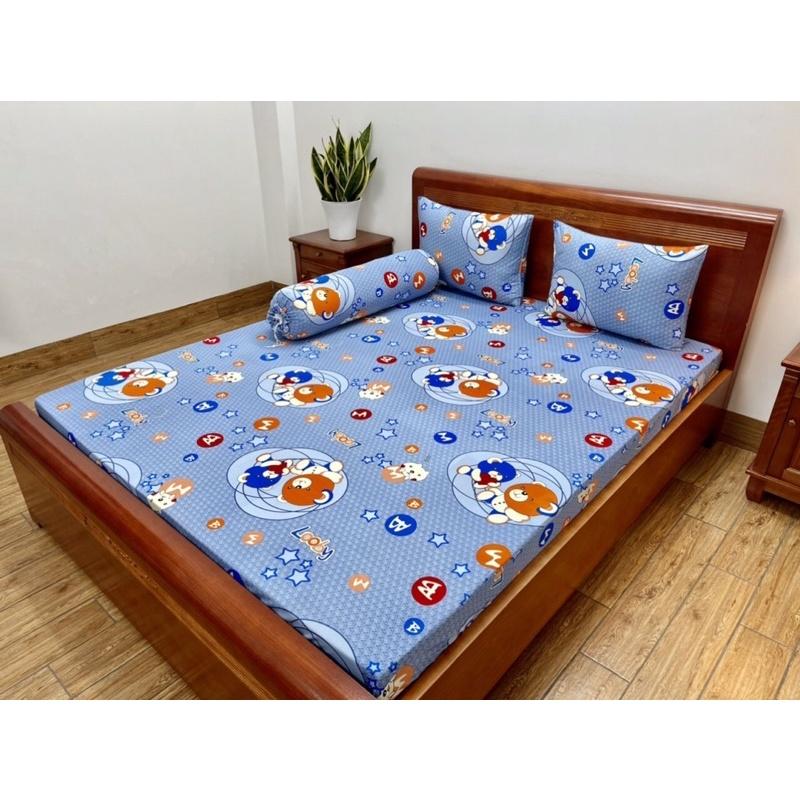 SALE TỐT mẫu DRAP THUN LẠNH HÀN QUỐC 4 món đủ size 1m-1m8x2m nệm 3-17cm