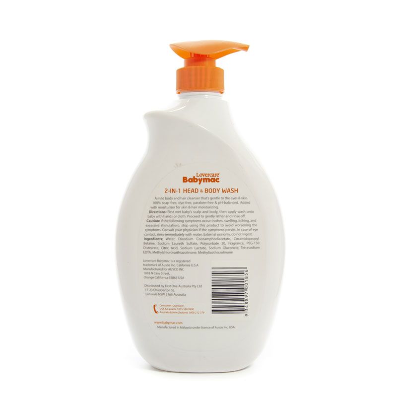 Sữa Tắm Và Gội Em Bé 2 in 1 Babymac Head & Body Wash