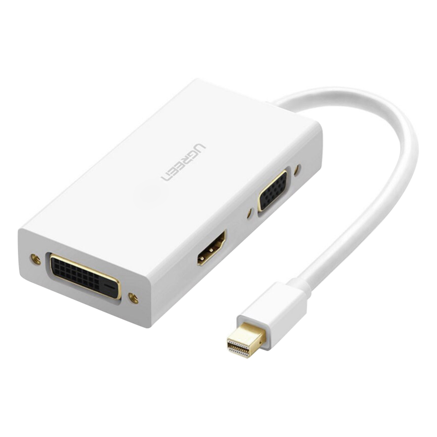 Cáp Mini Displayport To VGA + HDMI + DVI Ugreen - Hàng Chính Hãng