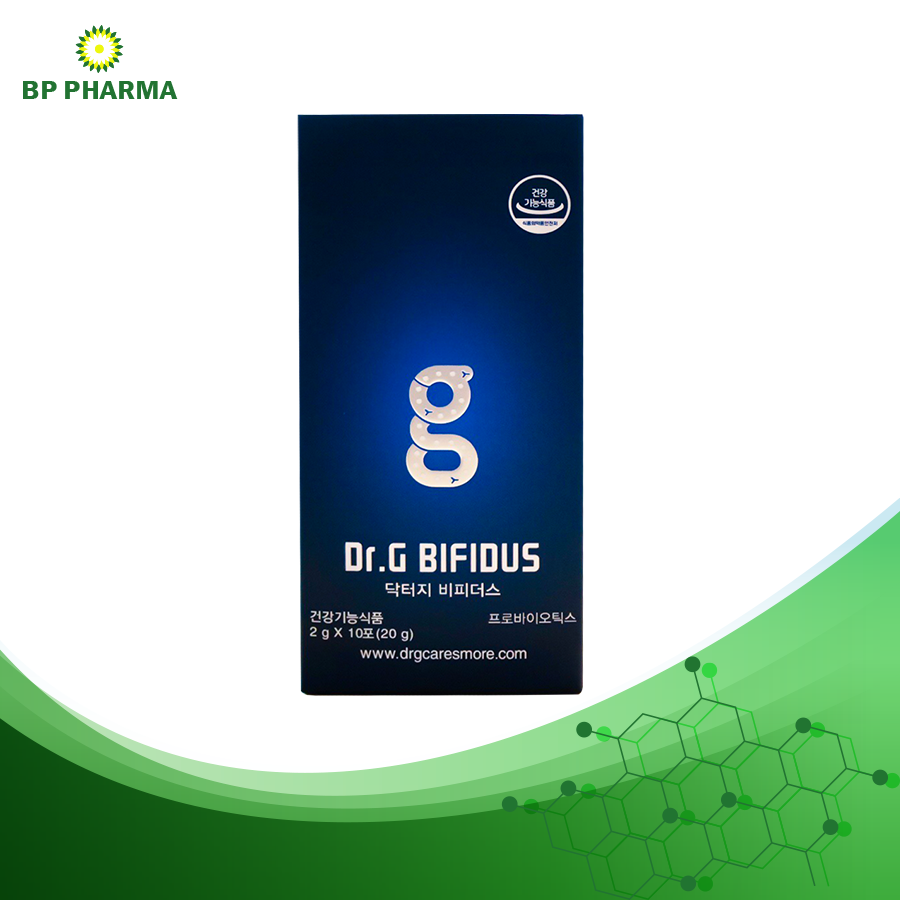 [CHÍNH HÃNG] Men Vi Sinh Hàn Quốc Dr.G BIFIDUS Giúp Bổ Sung Lợi Khuẩn, Giảm Các Triệu Chứng Đường Ruột - Hộp 10 gói/30 gói x 2gr