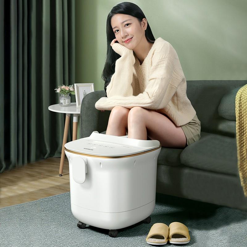 Bồn Ngâm Chân, Bồn Massage Chân Hồng Ngoại màn hình Led hiển thị nhiệt độ điều khiển từ xa , Làm Nóng Nước Giúp Lưu Thông Khí Huyết