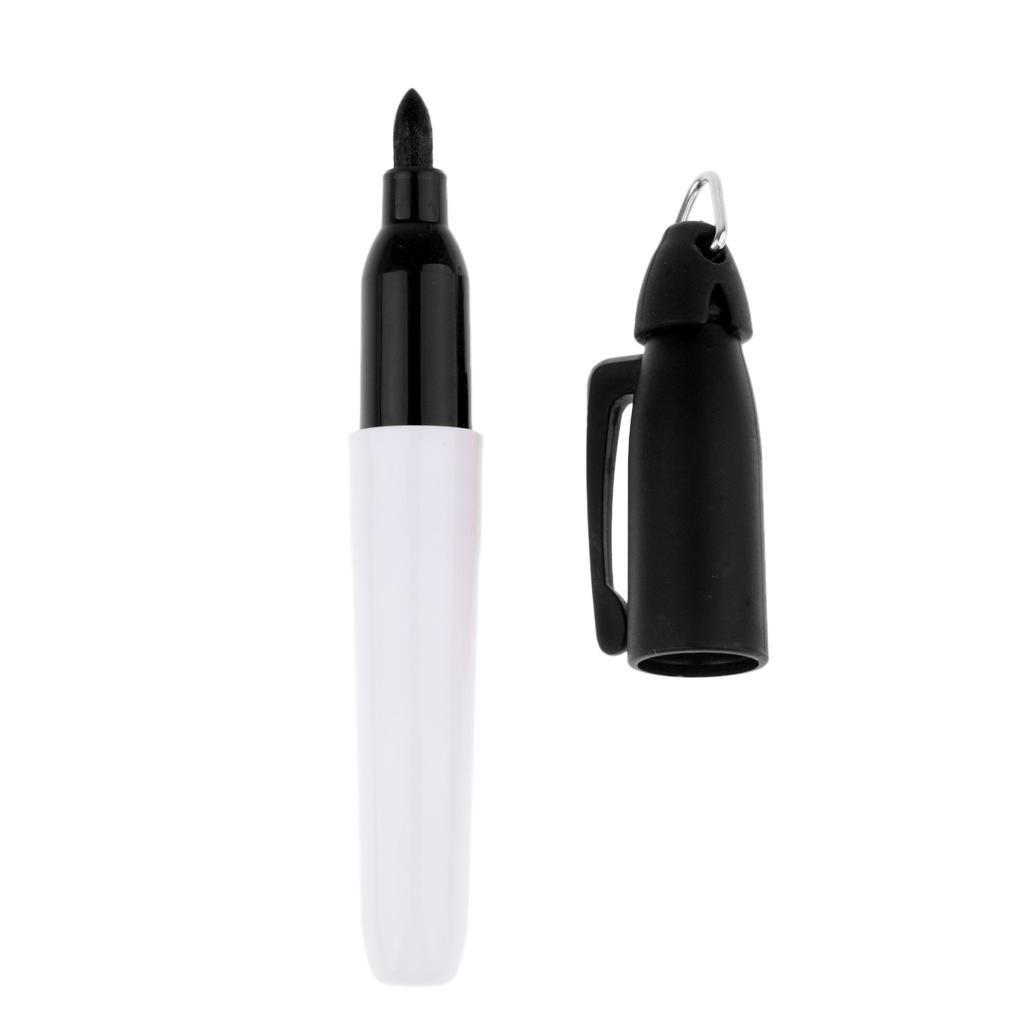 2xUniversal Golf Ball Line Marker Pen Drawing Golf Training Accessories Black