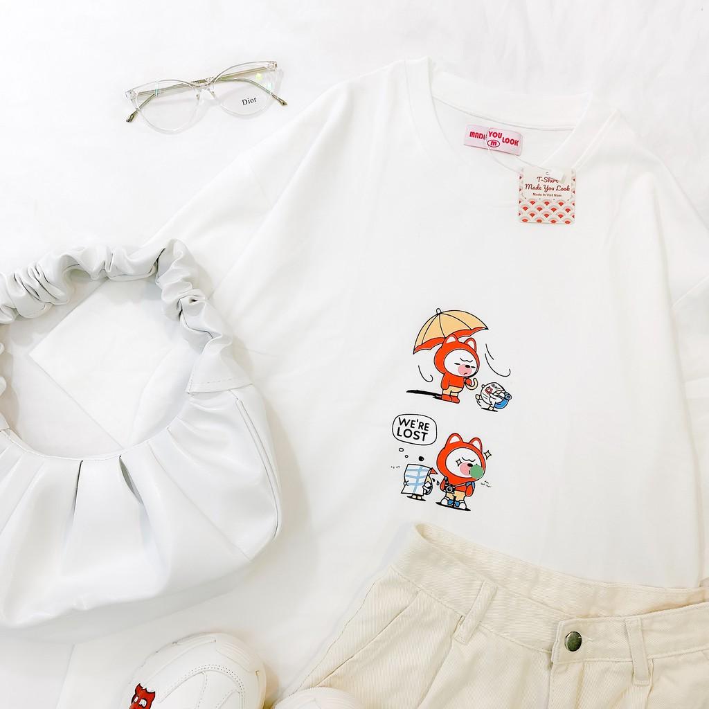 Áo Thun Tay Lỡ Unisex WE'RE LOST Form Rộng