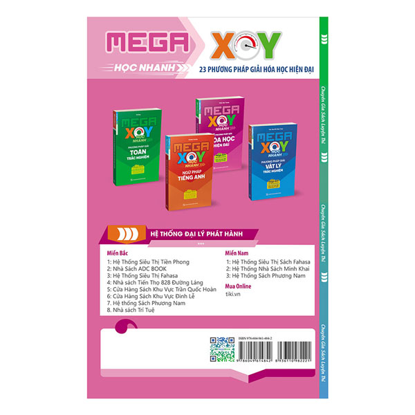 Combo 4 Cuốn Sổ Tay Mega XOY - Học Nhanh Phương Pháp Giải: Toán Học - Vật Lý - Hóa Học - Tiếng Anh