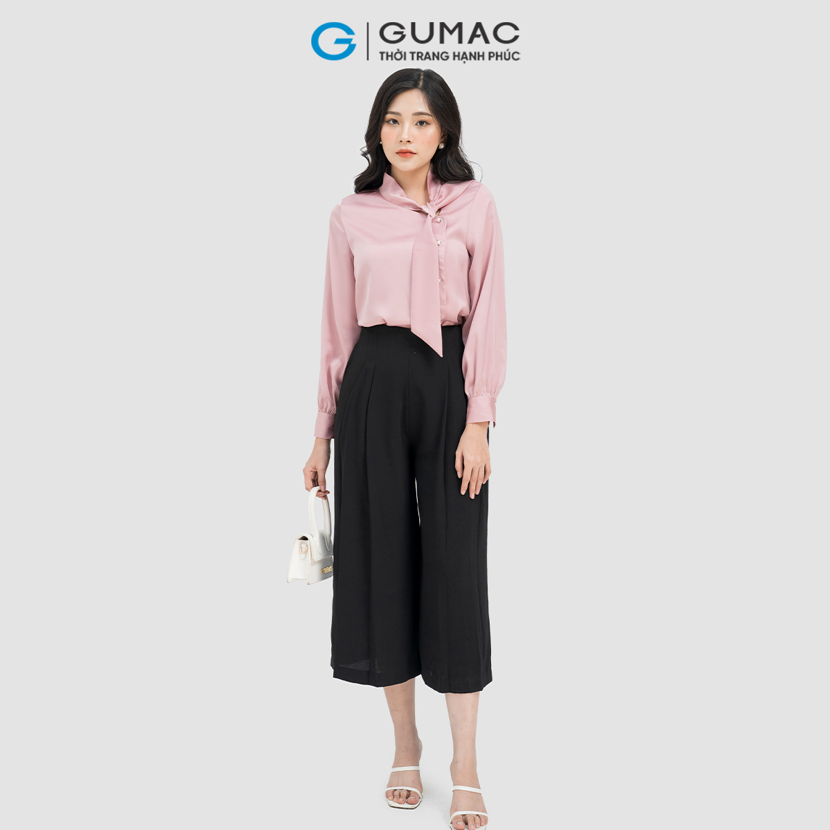 Quần culottes phối ly GUMAC QD04019