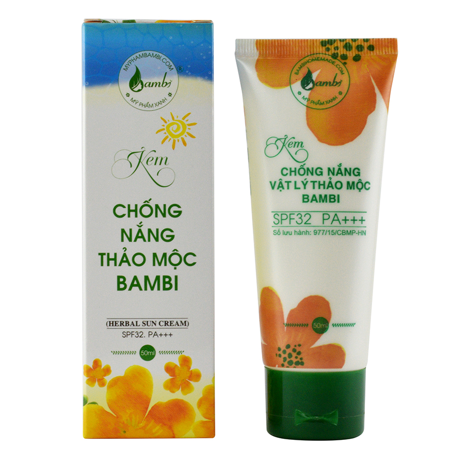 Kem Chống Nắng Thảo Mộc Bambi (50ml)