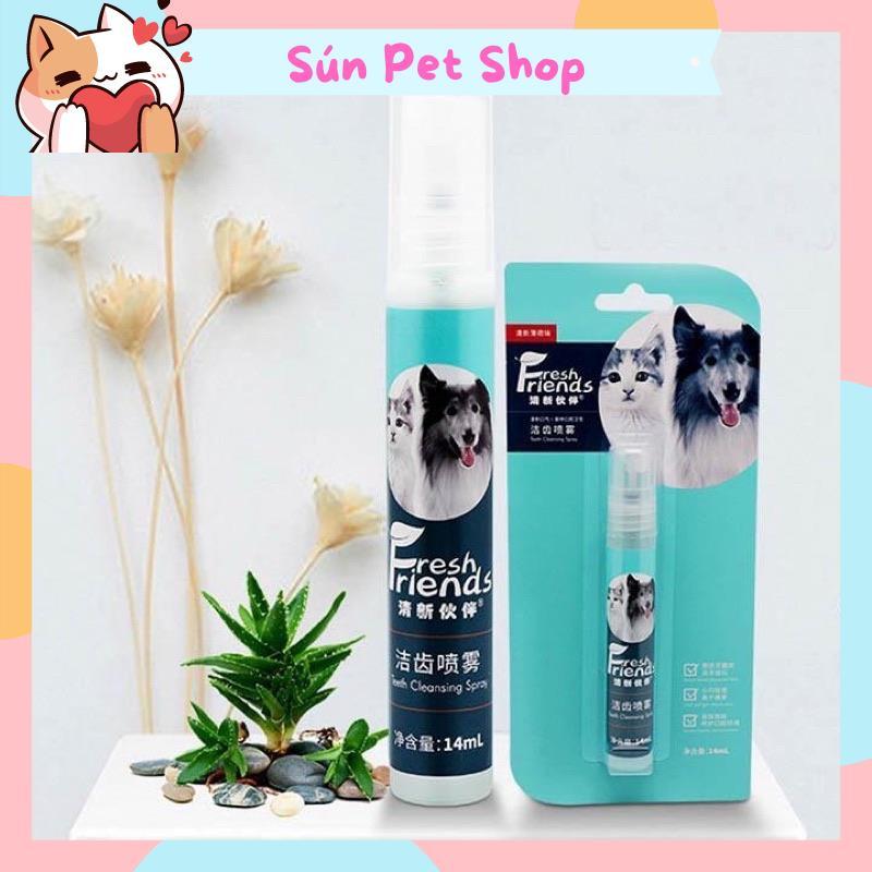 Xịt thơm miệng cho chó mèo Fresh Friends 14ml