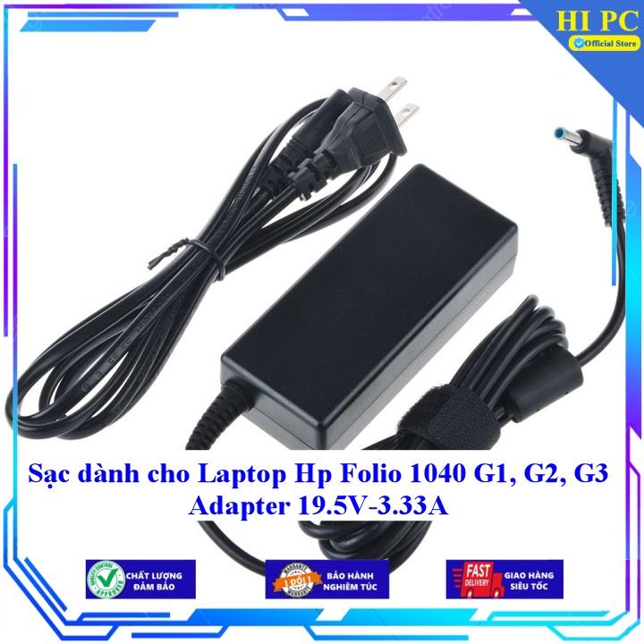 Sạc dành cho Laptop Hp Folio 1040 G1 G2 G3 Adapter 19.5V-3.33A - Kèm Dây nguồn - Hàng Nhập Khẩu