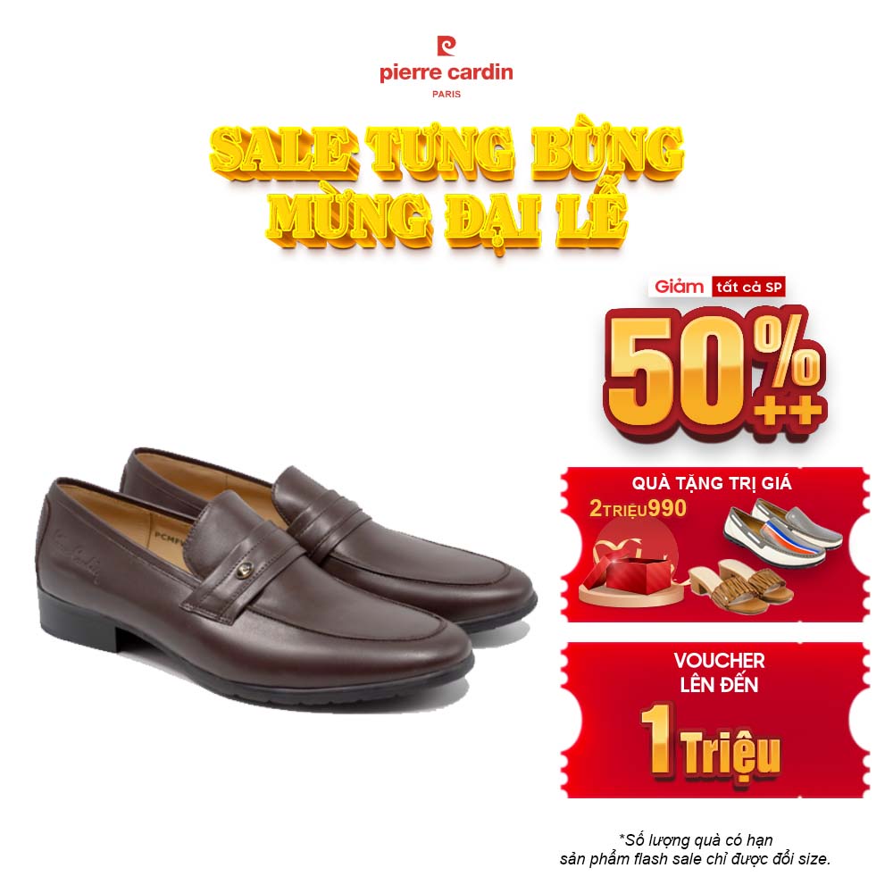 Giày da Loafer nam Pierre Cardin PCMFWL 350 - Màu Nâu