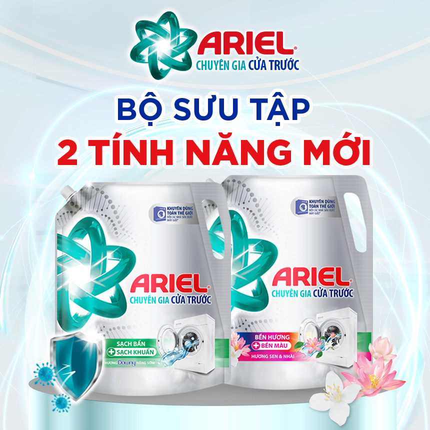 Combo 2 Nước Giặt ARIEL Cửa Trước Túi 3.2Kg/3.05Kg x2