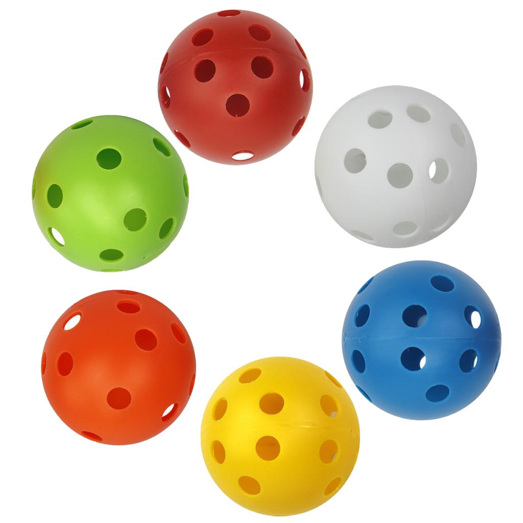 6 Count Golf Balls  Hollow Balls for Driving Range/ Swing Practice